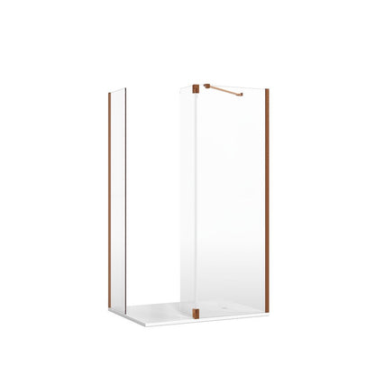 Crosswater Gallery 8 Corner with Hinged Deflector (Angled Bracing Bar)