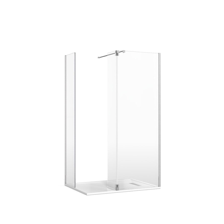 Crosswater Gallery 8 Corner with Hinged Deflector (Wall Bracing Bar)