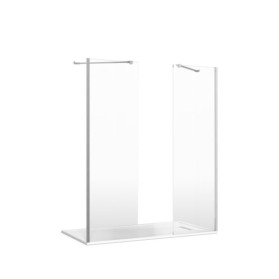 Crosswater Gallery 8 Recess with Double Panel (Angled Bracing Bar)
