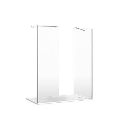 Crosswater Gallery 8 Recess with Double Panel (Angled Bracing Bar)