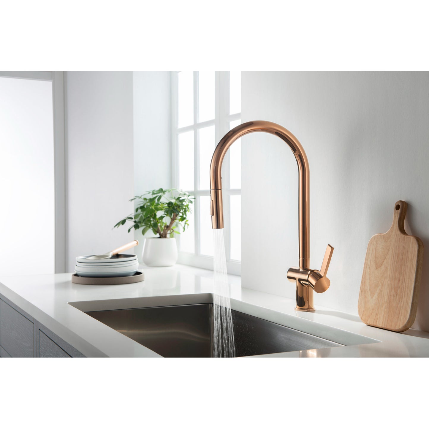 Just Taps Plus Vos Single Lever Pull Out Sink Mixer