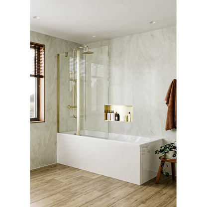 Crosswater Clear 6 Double Bath Screen
