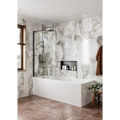 Crosswater Clear 6 Fixed Bath Screen 900mm