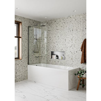 Crosswater Clear 6 Fixed Bath Screen 900mm