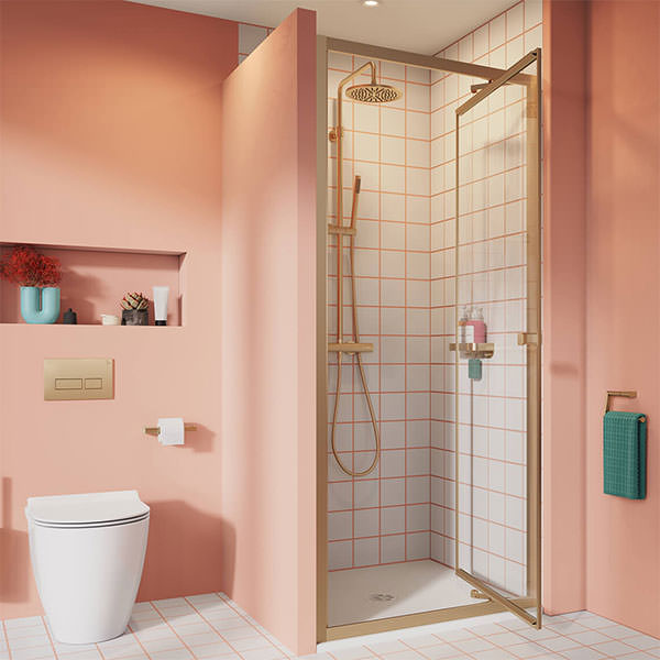 Crosswater Clear 6 760 mm Infold Shower Door Frame
