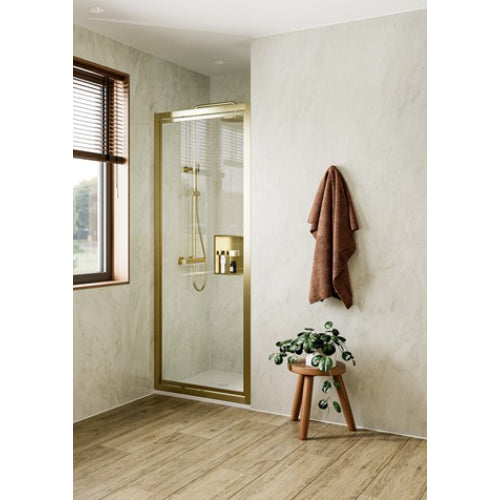 Crosswater Clear 6 900mm Infold Shower Door Frame 6mm Glass