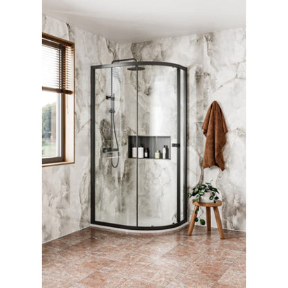 Crosswater Clear CAQSBC0800 6 Quadrant Single Door