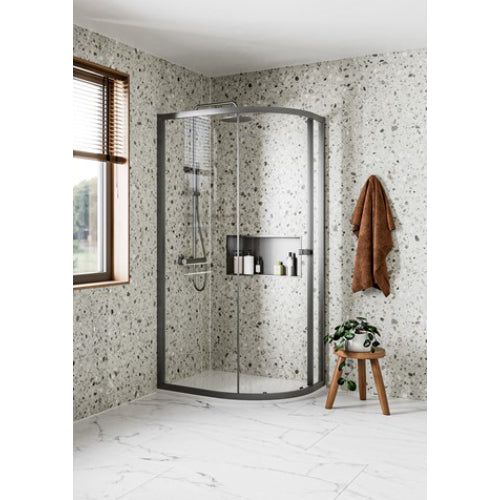 Crosswater Clear 6 Quadrant Single Door