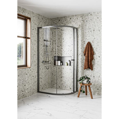 Crosswater Clear 6 Quadrant Single Door