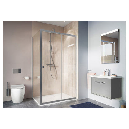 Crosswater Clear 6 Single Sliding Door
