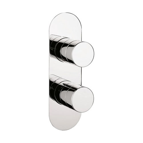 Crosswater Central 1 Outlet 2 Handle Concealed Thermostatic Shower Valve