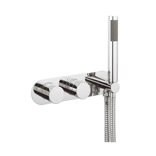 Crosswater Central 2 Outlet 2 Handle Concealed Thermostatic Shower Valve & Handset