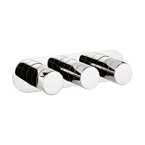 Crosswater Central 3 Outlet 3 Handle Concealed Thermostatic Shower Valve