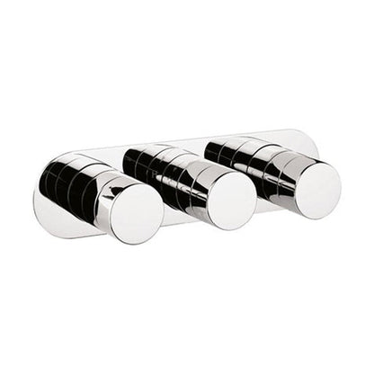 Crosswater Central 3 Outlet 3 Handle Concealed Thermostatic Shower Valve