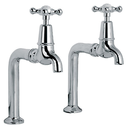 Lefroy Brooks Connaught Handle Kitchen Bib Taps & Pillars (choose pair)
