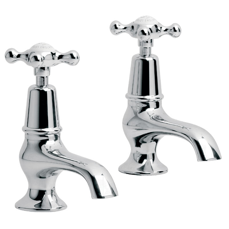 Lefroy Brooks Connaught Basin Pillar Taps (choose finish)