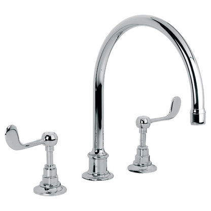 Lefroy Brooks Connaught Lever 3 Tap Hole Kitchen Mixer & Click Up Waste (choose finish)