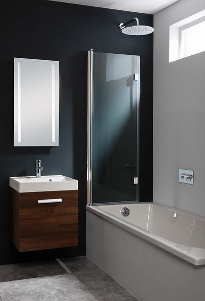 Crosswater Design Double Bath Screen - Dual Inward Opening