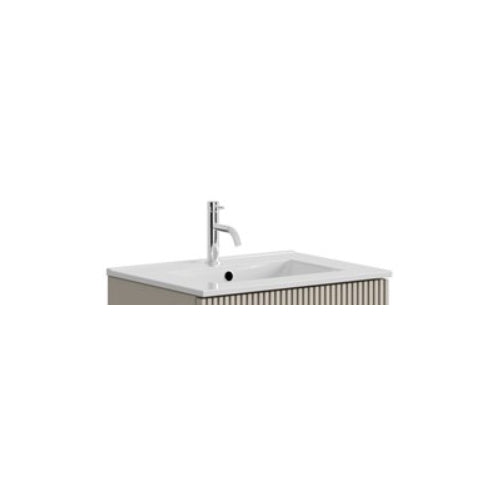 Glide 600mm 1TH Rectangular Ceramic Basin With Overflow
