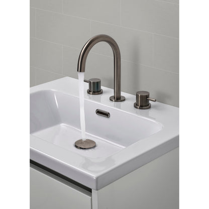 Just Taps Plus Vos 3 Hole Deck Mounted Basin Mixer with Designer Handle