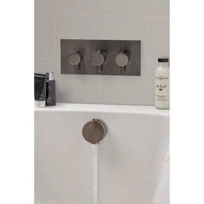 Just Taps Plus Vos Thermostatic Concealed 2 Outlet Shower Valve, Horizontal with Designer Handles