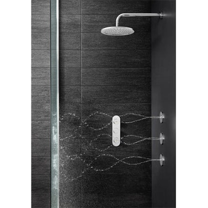 Crosswater Dial Central Trim Thermostatic Shower Valve with 2 Way Diverter Portrait