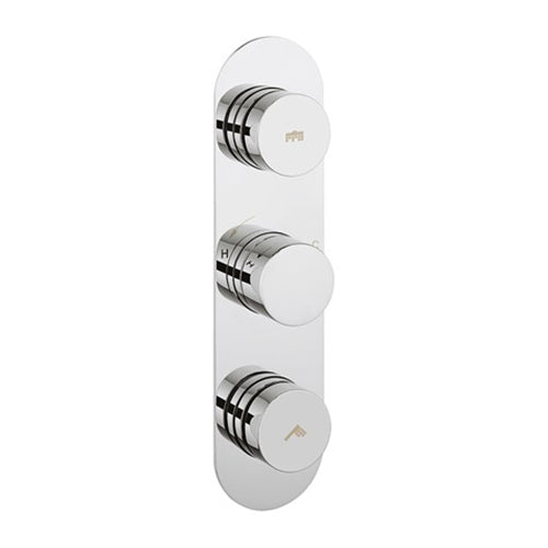 Crosswater Dial Central Trim Thermostatic Shower Valve with 2 Way Diverter Portrait
