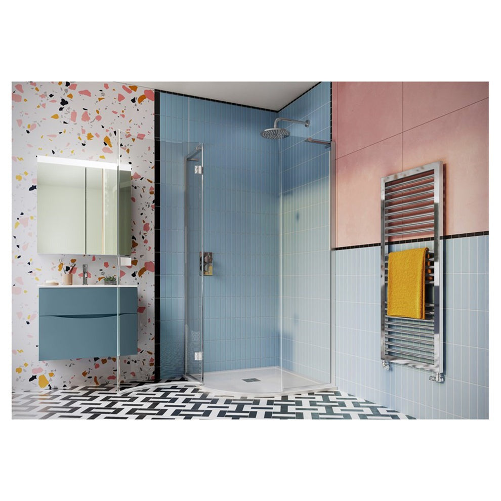 Crosswater Design Quadrant Single Door Shower Enclosure 900mm