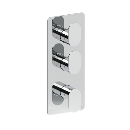 Crosswater Drift 2 Outlet 3 Handle Shower Valve