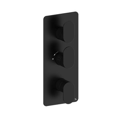 Crosswater Drift 2 Outlet 3 Handle Shower Valve