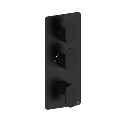 Crosswater Drift 2 Outlet 3 Handle Shower Valve