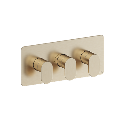Crosswater Drift 2 Outlet 3 Handle Shower Valve