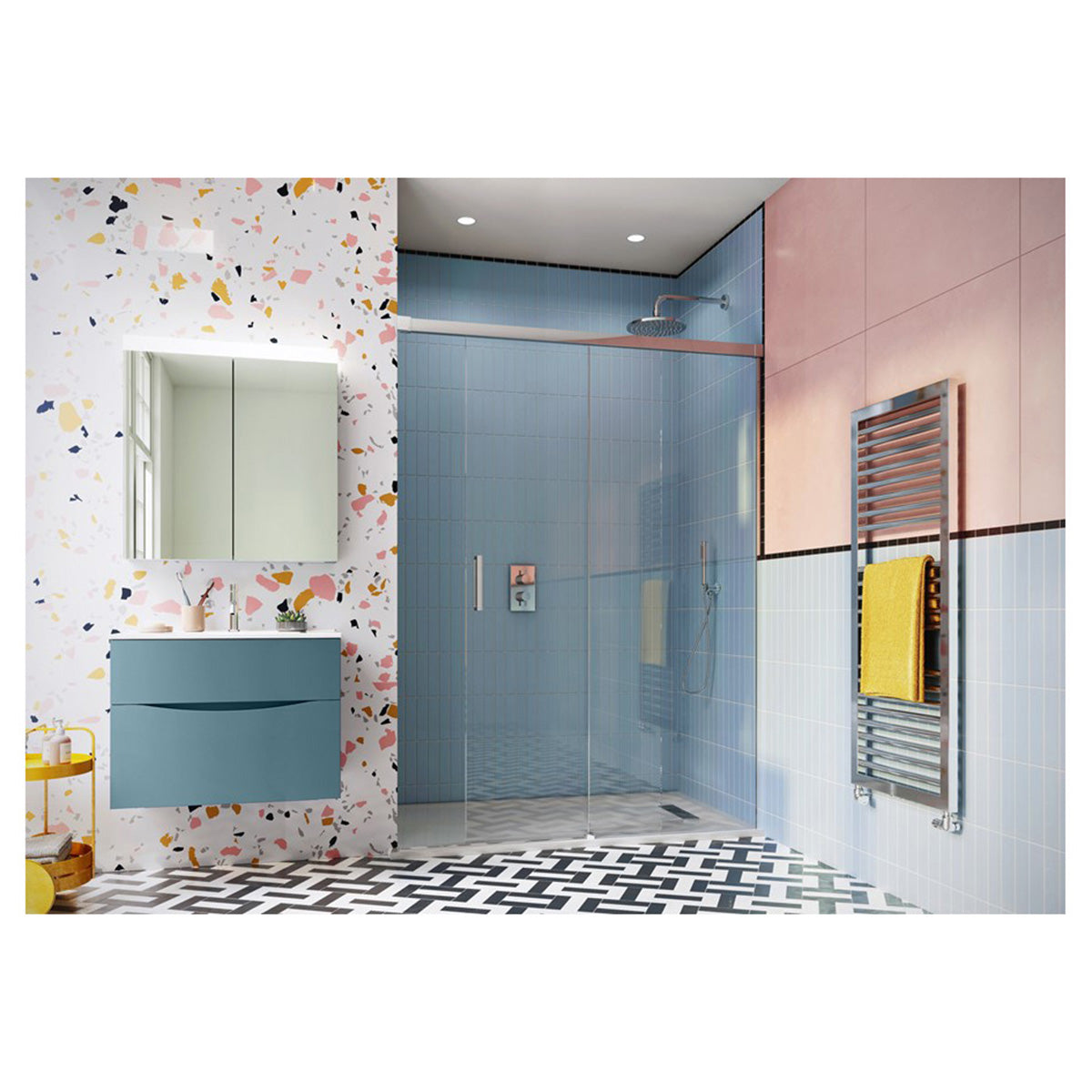 Crosswater Design 8 Single Sliding Door with Soft Close