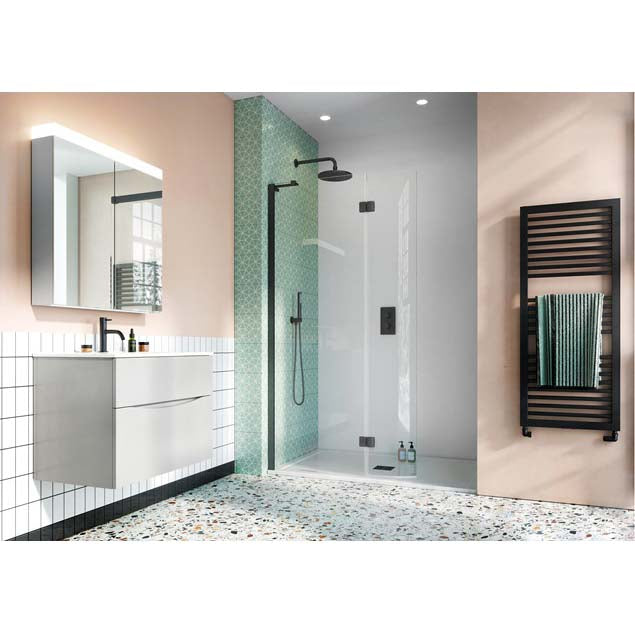 Crosswater Design Walk In Shower Enclosure Silver Frame