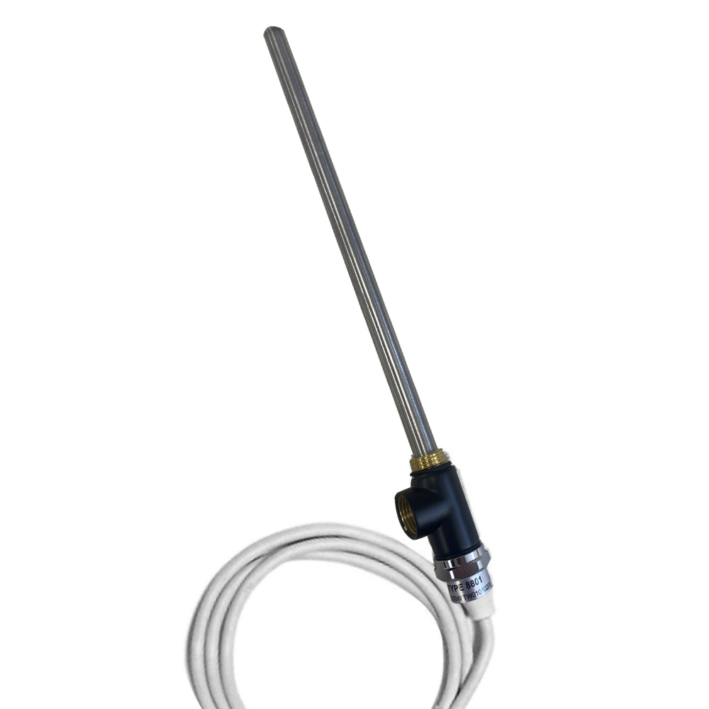 Just Taps Plus Heating Element with T Piece  Matt Black