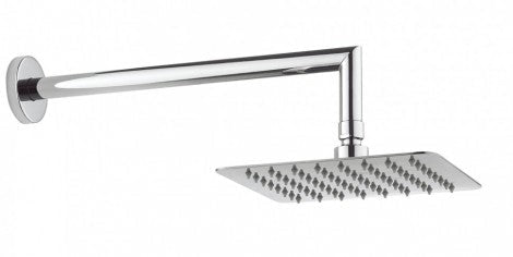 Crosswater Glide Square 200mm Polished Steel Showerhead