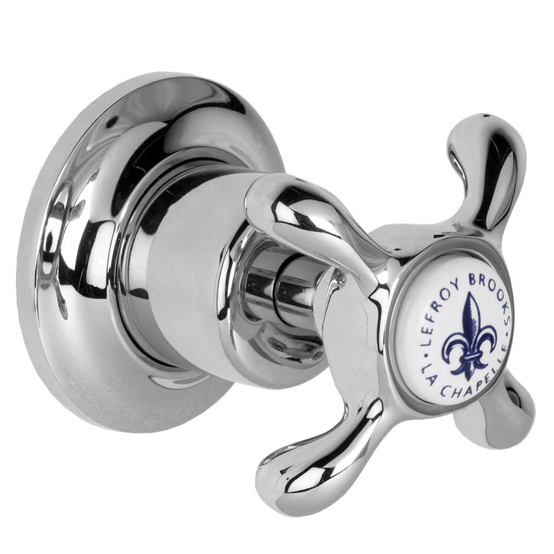 Lefroy Brooks La Chapelle Wall Mounted Flow Control Valve - Chrome