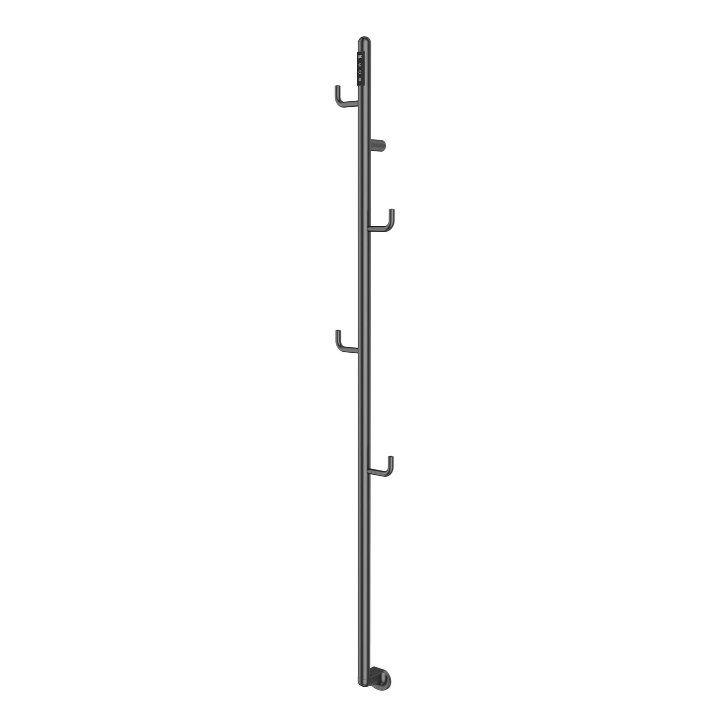 Just Taps Plus Flo Electric Towel Rail with Hooks 1661mm