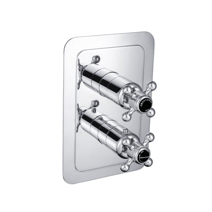 Just Taps Plus Grosvenor Thermostatic Concealed 1 Outlet Shower Valve - Vertical