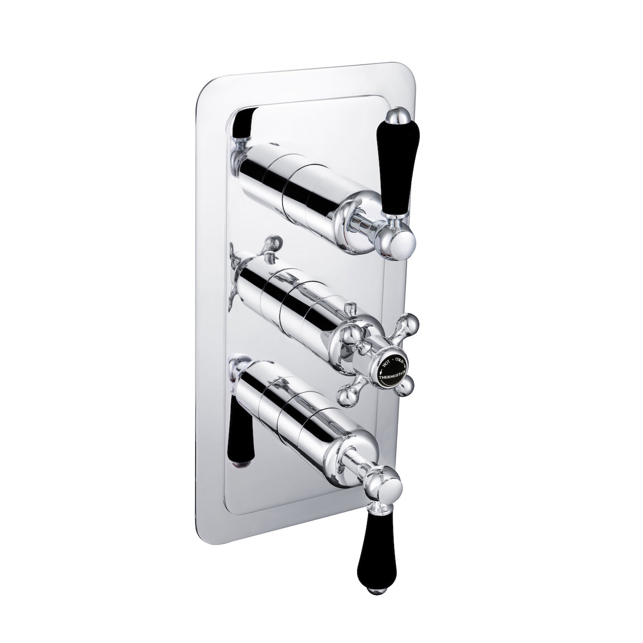 Just Taps Plus Grosvenor Thermostatic Concealed 2 Outlets Shower Valve, Vertical
