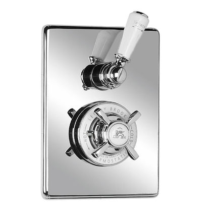 Godolphin Thermostatic Shower Mixer Valve - Antique Gold