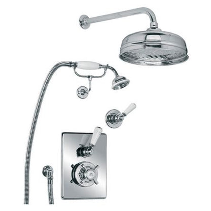 Godolphin Thermo Shower Valve 8' Rose, Handset & Kit - CP
