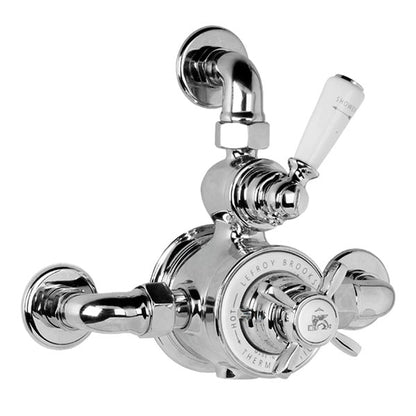 Godolphin Dual Control Thermo  Shower Mixer Valve With Top Return - NK