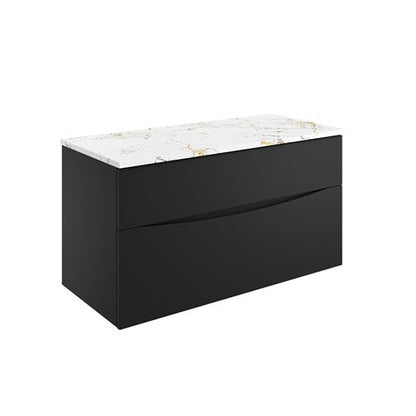 Crosswater Glide II 1000 Unit with Gold Vein Estatuario Worktop