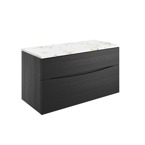 Crosswater Glide II 1000 Unit with Gold Vein Estatuario Worktop