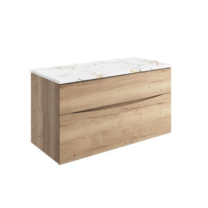 Crosswater Glide II 1000 Unit with Gold Vein Estatuario Worktop