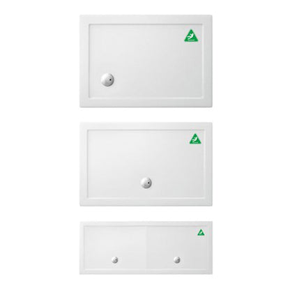 Crosswater Rectangular 35mm Anti-Slip Acrylic Shower Tray