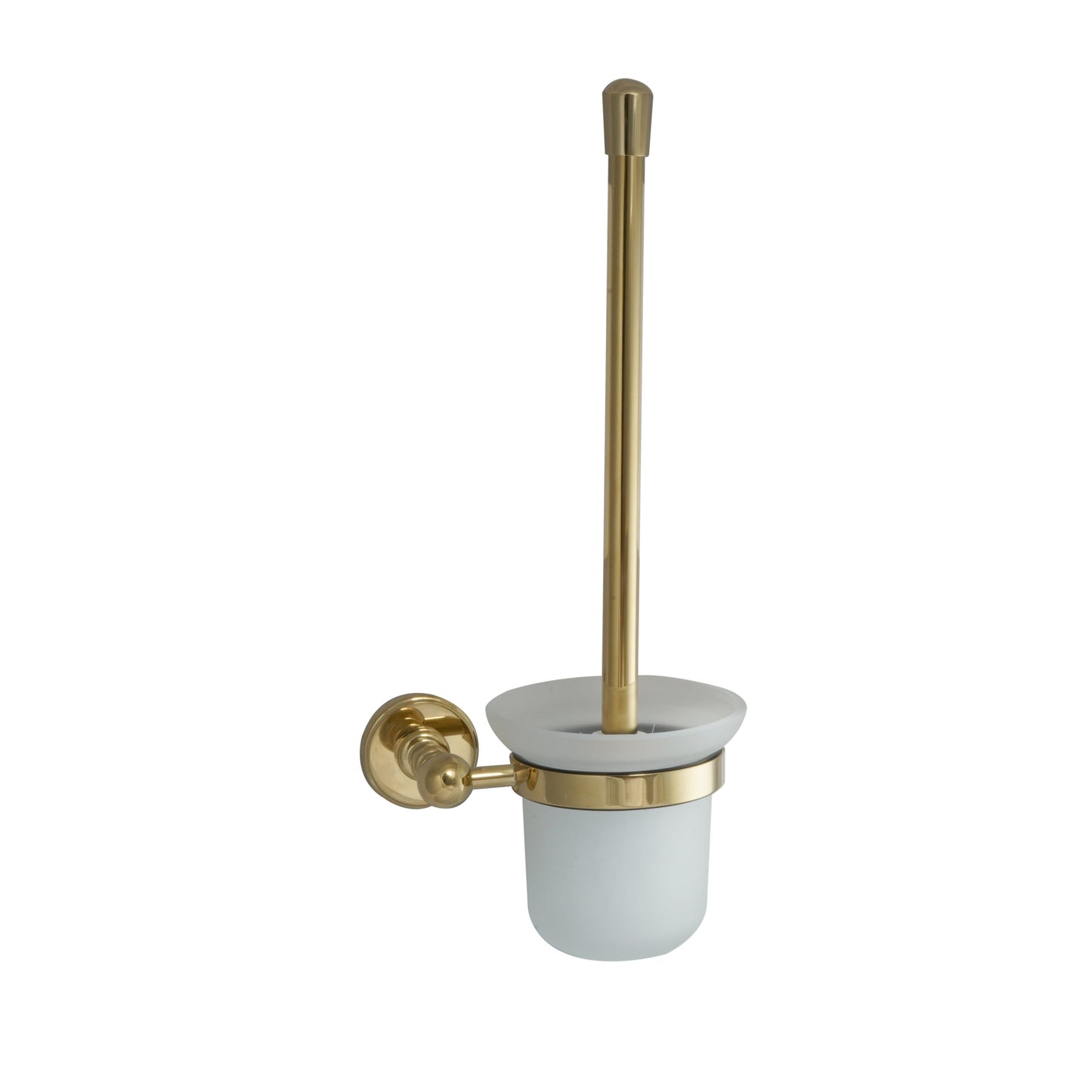Just Taps Plus Grosvenor Toilet Brush Wall Mounted Frosted Glass