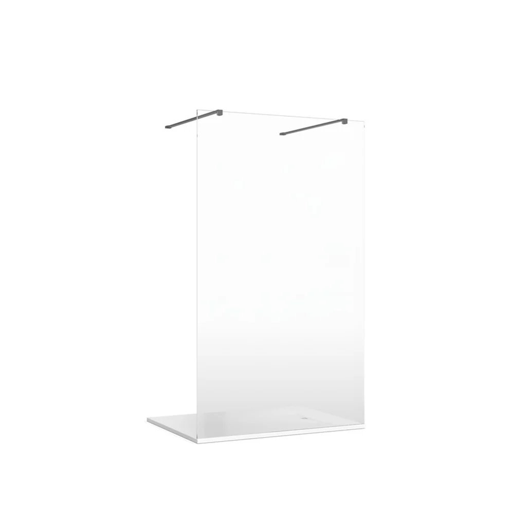 Crosswater Gallery Glass to Glass Brackets - Slate