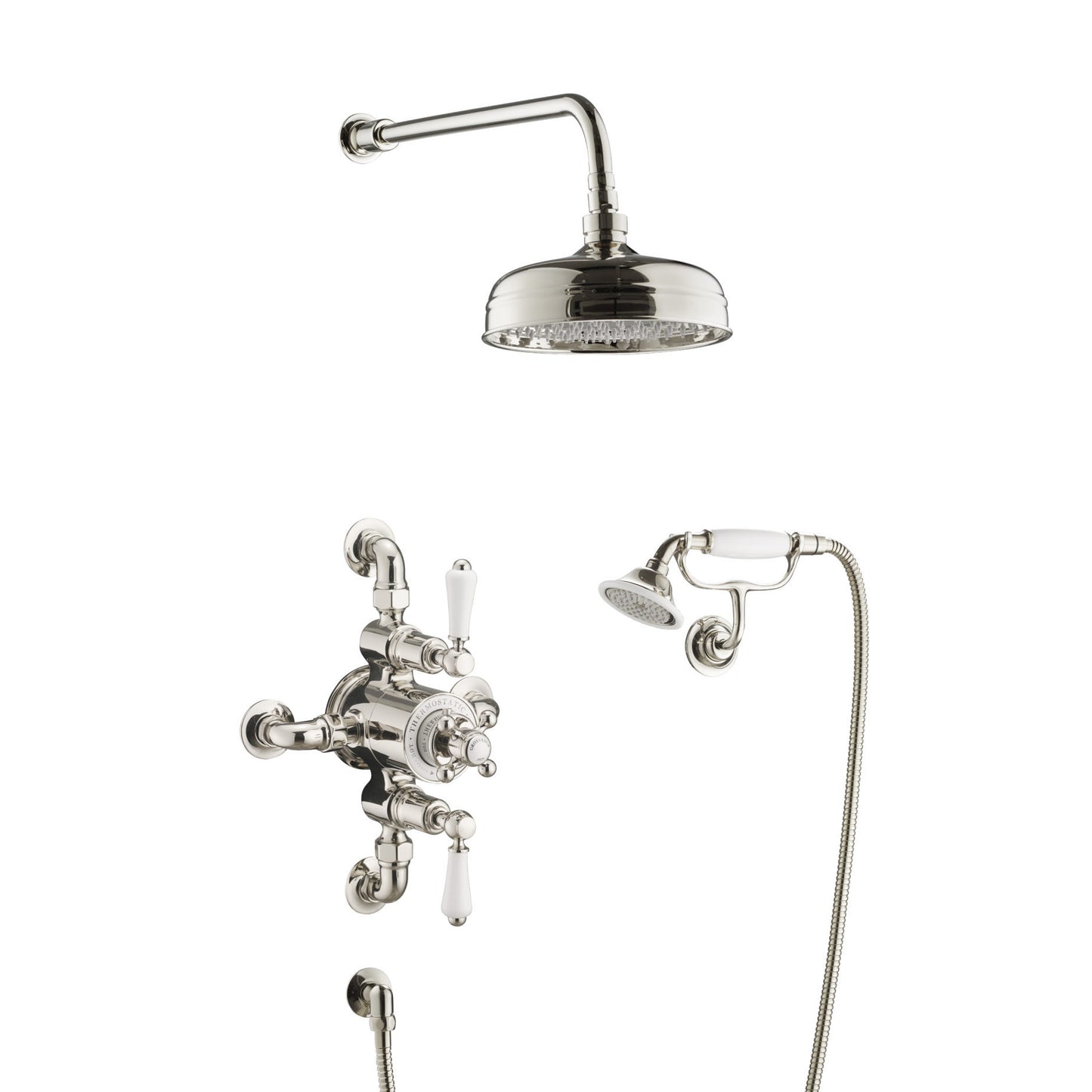 Just Taps Plus Grosvenor Exposed Thermostatic Valve with 2 Outlet